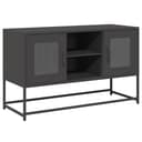 vidaXL TV-Schrank Schwarz Stahl Industrial Design Bild 2