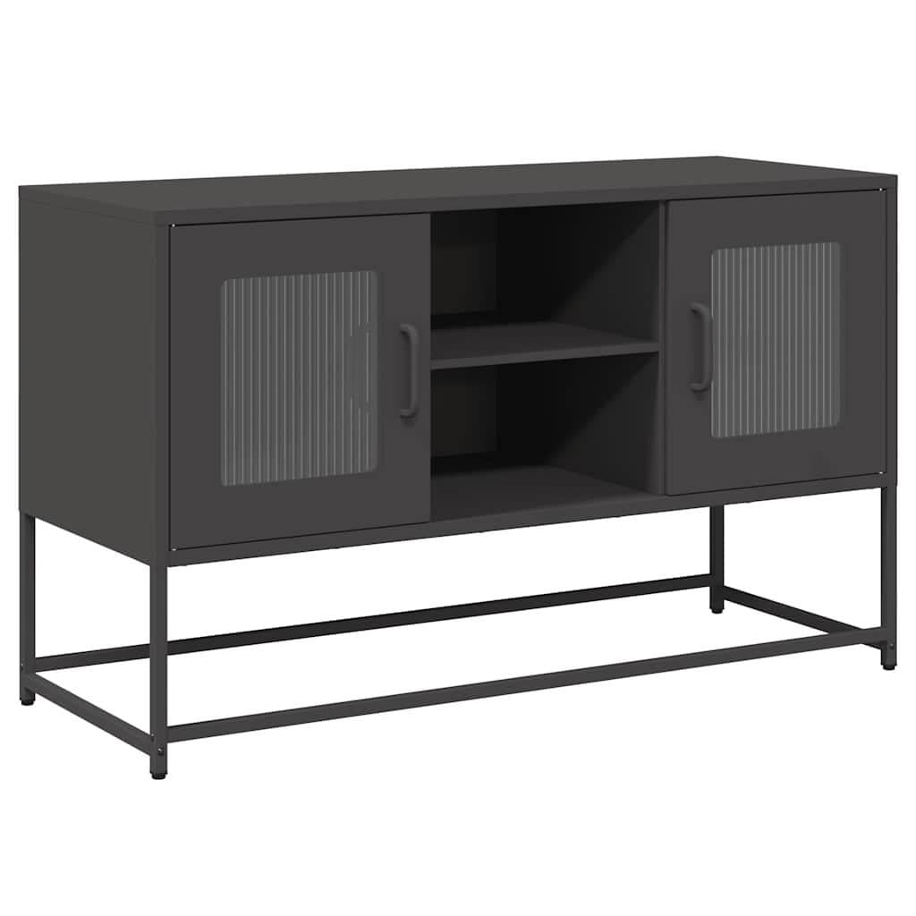 vidaXL TV-Schrank Schwarz Stahl Industrial Design - Bild 2