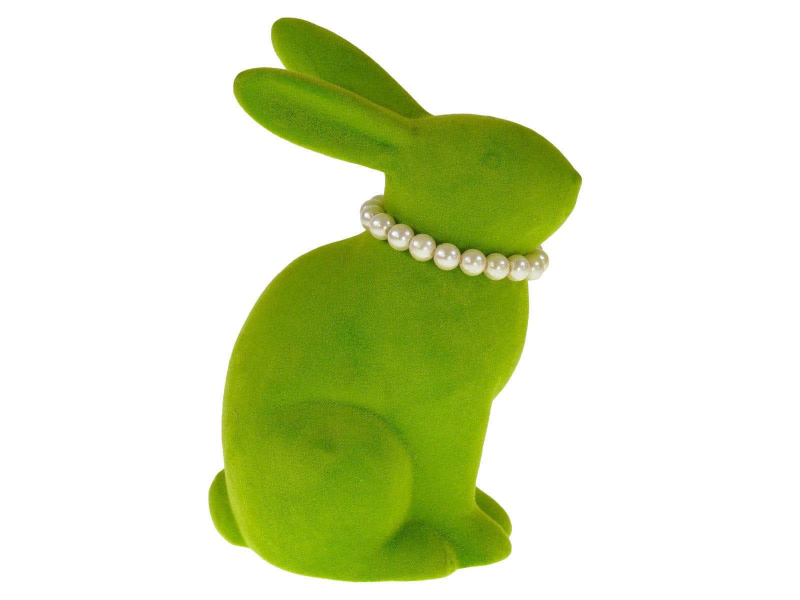 Werner Voß Dekofigur Hase mit Perlenkette grün