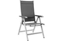 KETTLER Klappstuhl Basic Plus Silber/Anthrazit - Verstellbare Lehne Bild 2