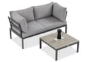 Focus Garden Gartenlounge-Set JAVA 2-Sitzer Grau Schwarz Bild 2