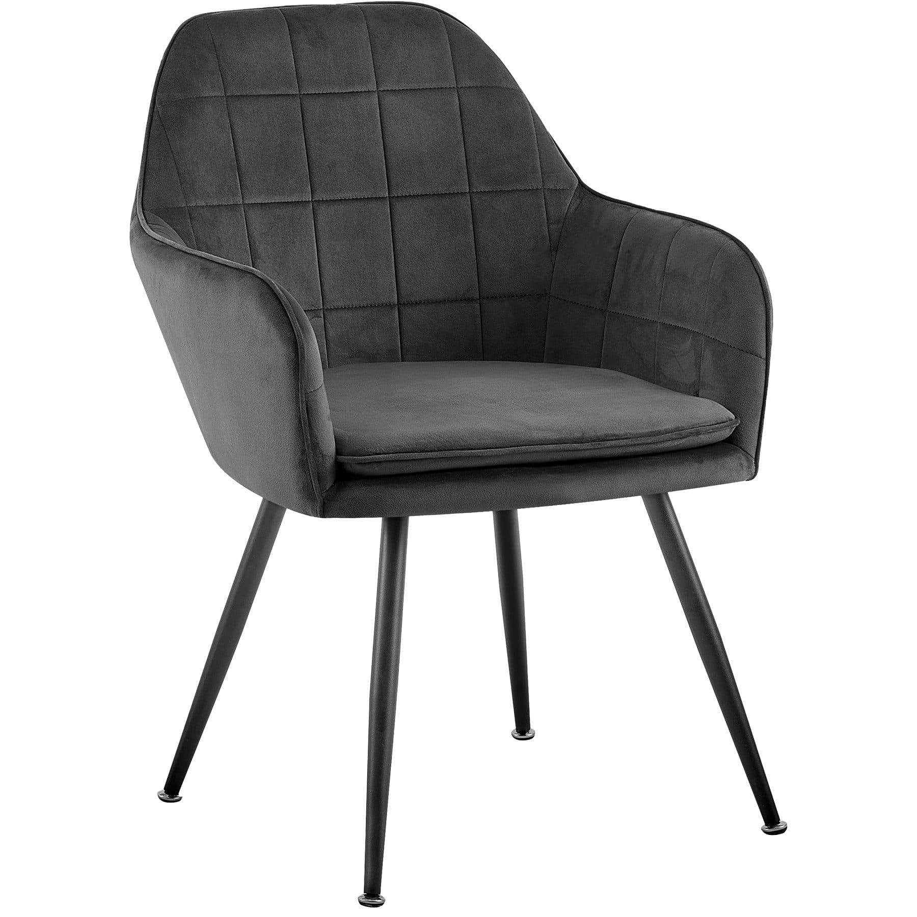 TRISENS Esszimmerstuhl Armlehnenstuhl Samtbezug Loungesessel