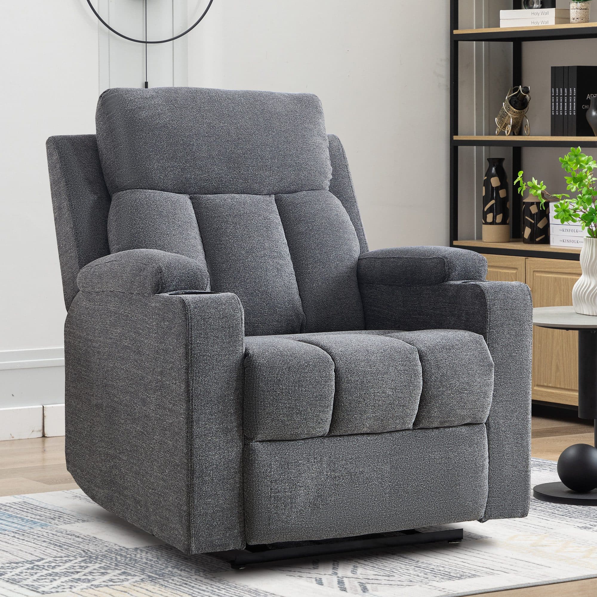 CANMOV Relaxsessel Fernsehsessel mit Liegefunktion TV Sessel Dunkel Grau - Bild 2