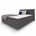 Best for Home Boxspringbett mit Bonnell-Matratze & Topper Grau Bild 2