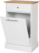 WONDERMAKE® Wäscheschrank aus Holz/Bambus, Weiß Bild 2