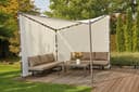 SIENA GARDEN Pavillonseitenteil Weiß Polyester für Berlino 300x300 cm Bild 2