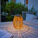 Northpoint LED Solar Laterne mit Farbwechsel und Geflecht-Design Bild 2