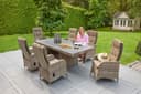 LC Garden Gartenset Turin 7-tlg. Essgruppe mit Polyrattan & Aluminium Bild 2