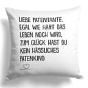 22Feels Dekokissen Patentante Spruch Microfaser 40x40 cm Bild 2