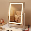 ZMH Schminkspiegel LED 3 Modi Touch-Dimmbar Kosmetikspiegel Weiß Bild 2