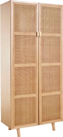 LeGer Home Highboard Lina Beige FSC-Zertifiziert Teilmassiv Bild 2