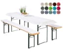 heimtexland Hussen-Set Bierzeltgarnitur 3-tlg Weiß Polycotton Bild 2