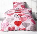 Heubergshop Bettwäsche Seersucker 100% Baumwolle Liebe Herzen Bild 2
