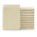Blumtal Waschhandschuh 10er Set Frottee 15x20 cm Beige Bild 2
