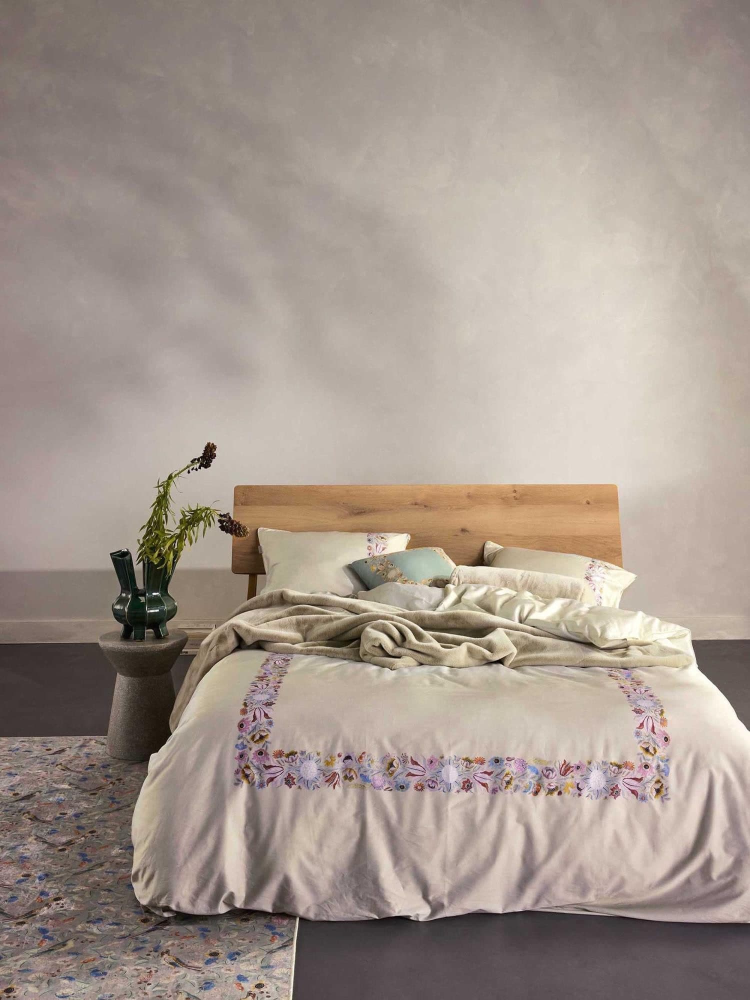 Essenza Bettwäsche Veroniq Satin 3-teilig Floral Beige/Rosa/Weiß - Bild 2