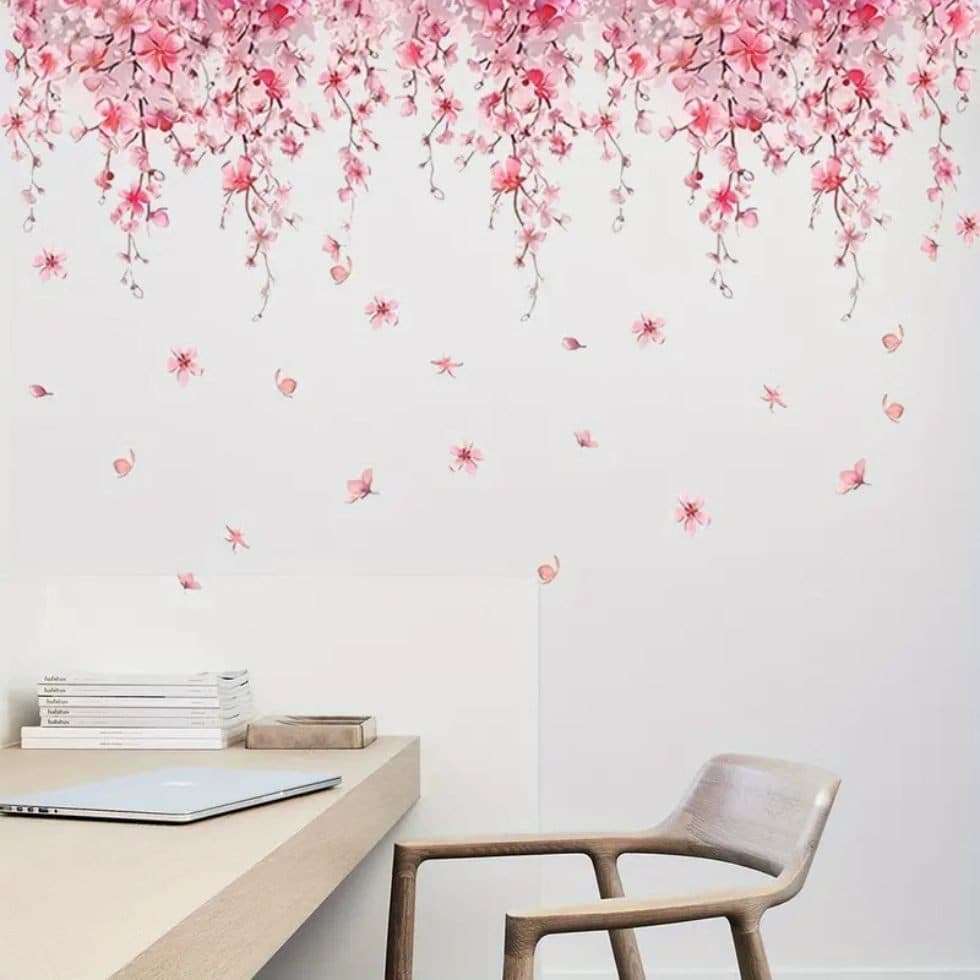 Montegoni Wandsticker Kirschblüten Rosa Blume Wandtattoo - Bild 2