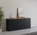 Sideboard OTTO HOME Modo 150 cm Schwarz/Eiche Mauvella Bild 2