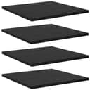 vidaXL Bücherregal Schwarz 4-tlg. Holzwerkstoff Modern Bild 2
