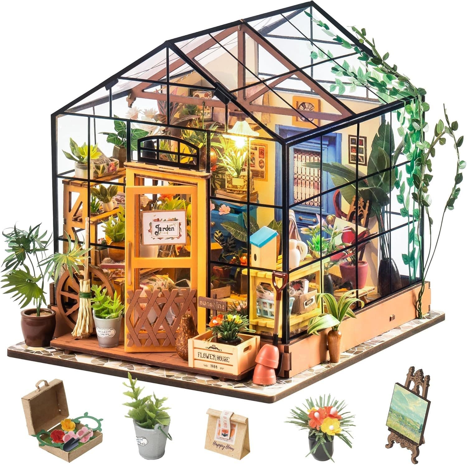 ROLIFE 3D-Puzzle DIY Miniature House Cathy´s Flower House Holz