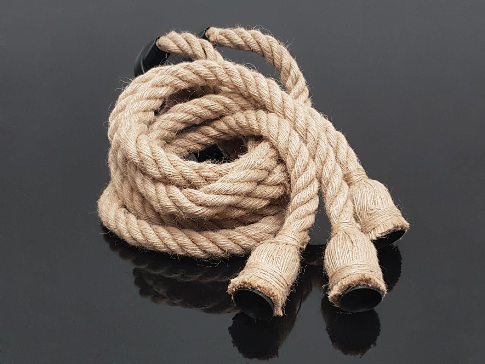 COFI 1453 LED-Hängeleuchte Jute 3x E27 Camel - Bild 2
