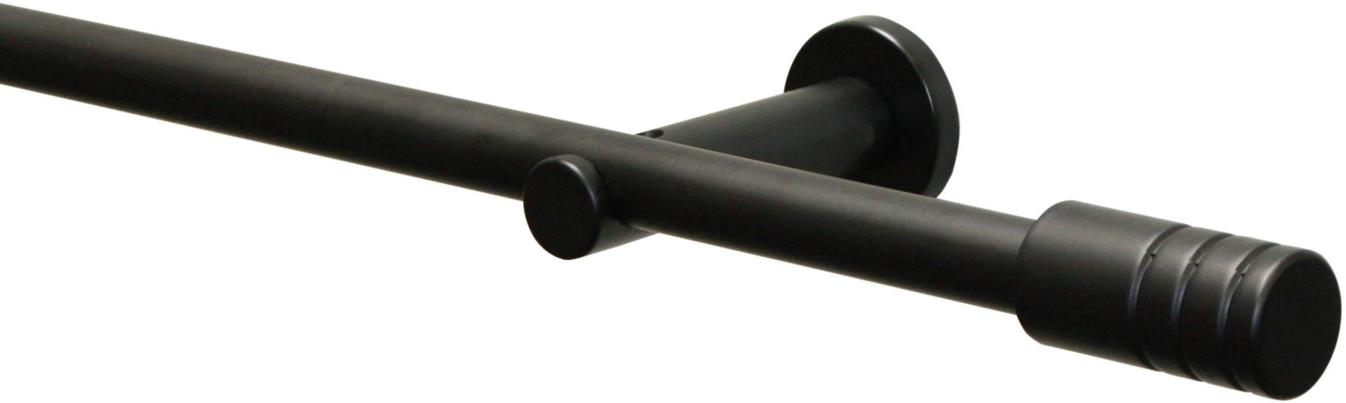GARDINIA Gardinenstange Set Metall Schwarz 120cm Aluminium - Bild 2