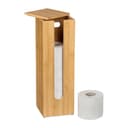 relaxdays Toiletten-Ersatzrollenhalter Bambus 4 Rollen Bild 2