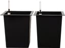 VIVANNO Pflanzeinsatz Kunststoff Schwarz Matt Set 2 St Bild 2
