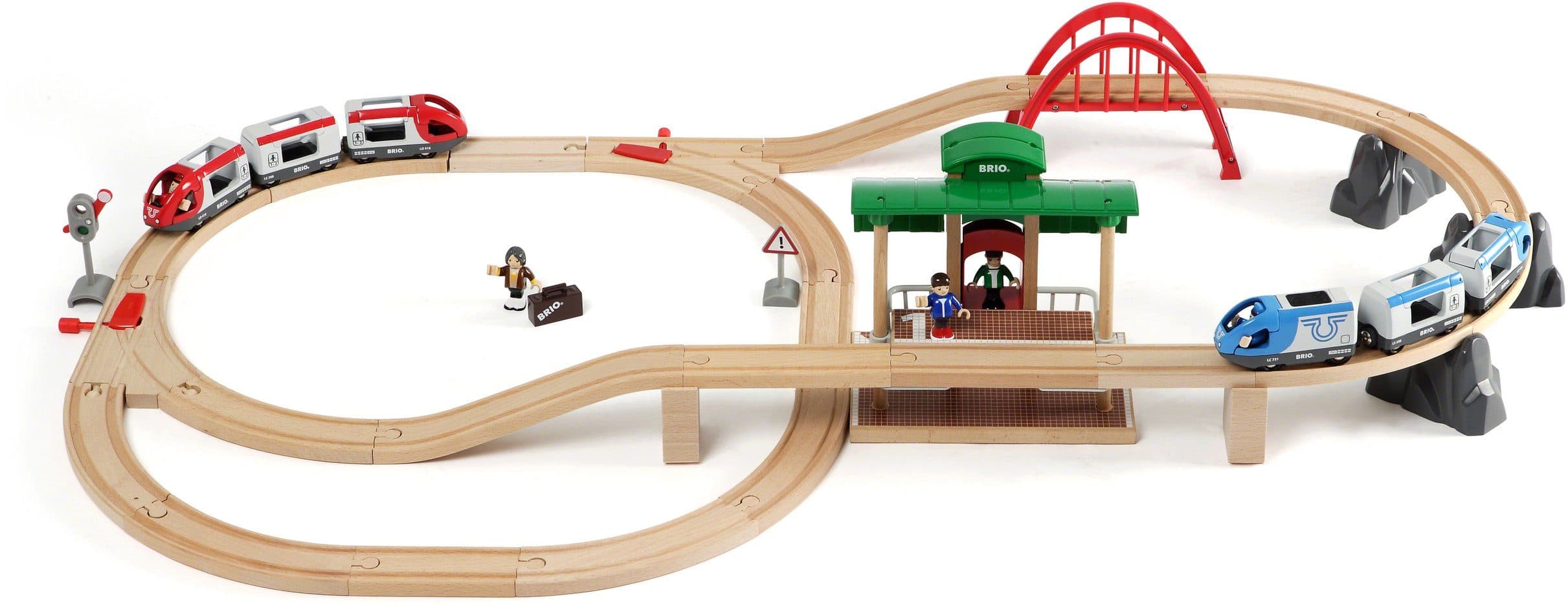 BRIO WORLD Großes Bahn Reisezug Set Holz Spielzeug - Bild 2