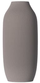 3D Vase Dekovase Stella XL 38cm Grau Nachhaltige Bodenvase Bild 2