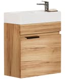 Yorbay Waschtisch Badmöbel Set mit Keramikbecken 41cm Kompakter Unterschrank Bild 2