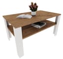 TREND WERK Couchtisch mit Ablagefläche Modern Retro Loft Design Bild 2