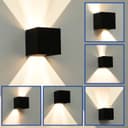 WILGOON LED Wandleuchte 6W Aluminium Wandlampe Warmweiß Bild 2