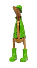 Kaufhaus le petit Tierfigur Deko Ente Holz Bambuswurzelholz Bild 2