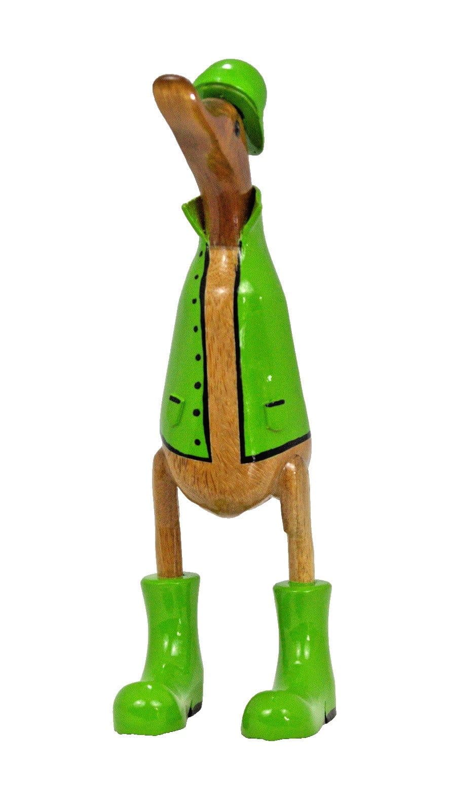 Kaufhaus le petit Tierfigur Deko Ente Holz Bambuswurzelholz - Bild 2
