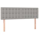 VIDAXL Bett Kopfteil 2 Stk. Hellgrau Stoff Bild 2