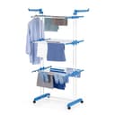 EASYmaxx Wäscheständer 1600 Blau/Weiß 3 Ebenen 2 Seitenflügel Bild 2