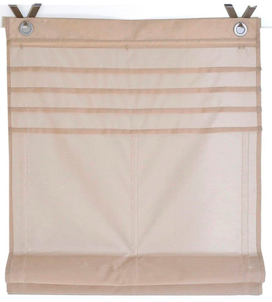 KUTTI Raffrollo Kessy Biese Beige Halbtransparent Hakenaufhängung - Bild 2