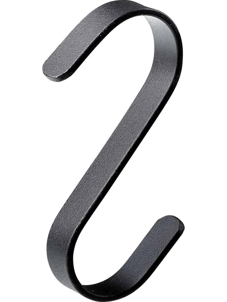 Hettich S-Haken 75 x 65 mm Stahl schwarz - 4 Stück