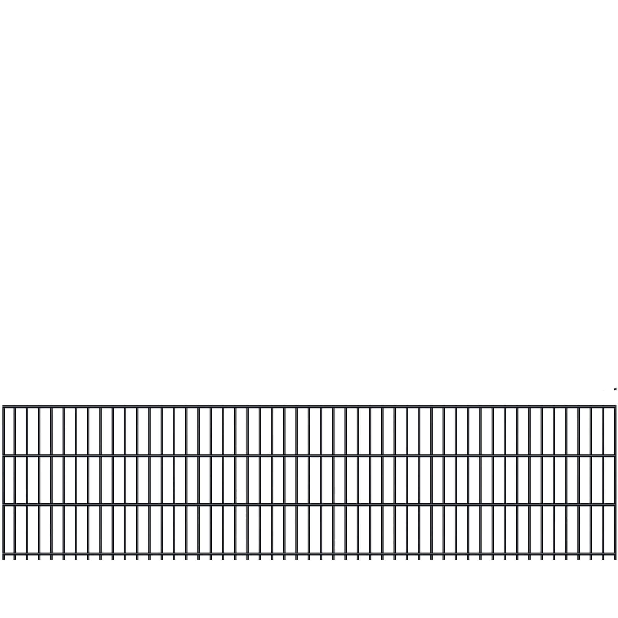 Fischer und Adamek Doppelstabmattenzaun Element Anthrazitgrau - Bild 2
