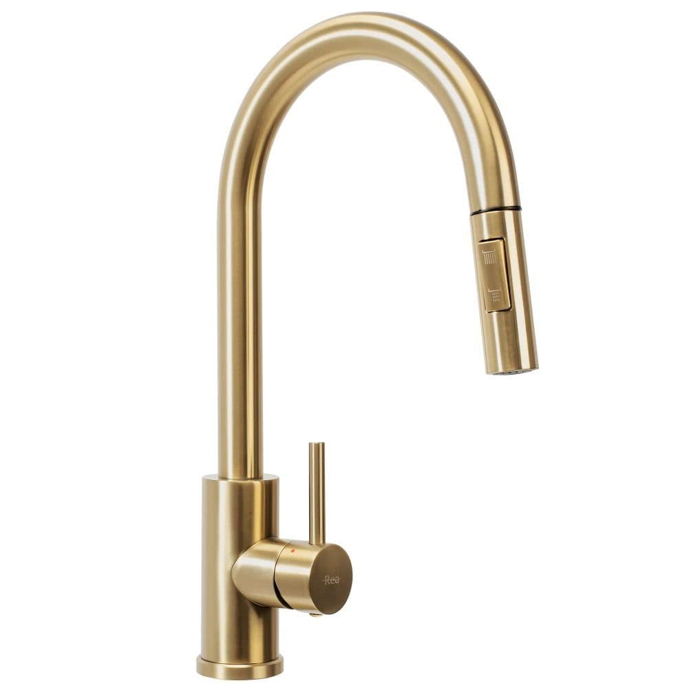 wohnwerk.idee Küchenarmatur Fresh Gold Matt Gebürstet Schwarz Chrom - Bild 2