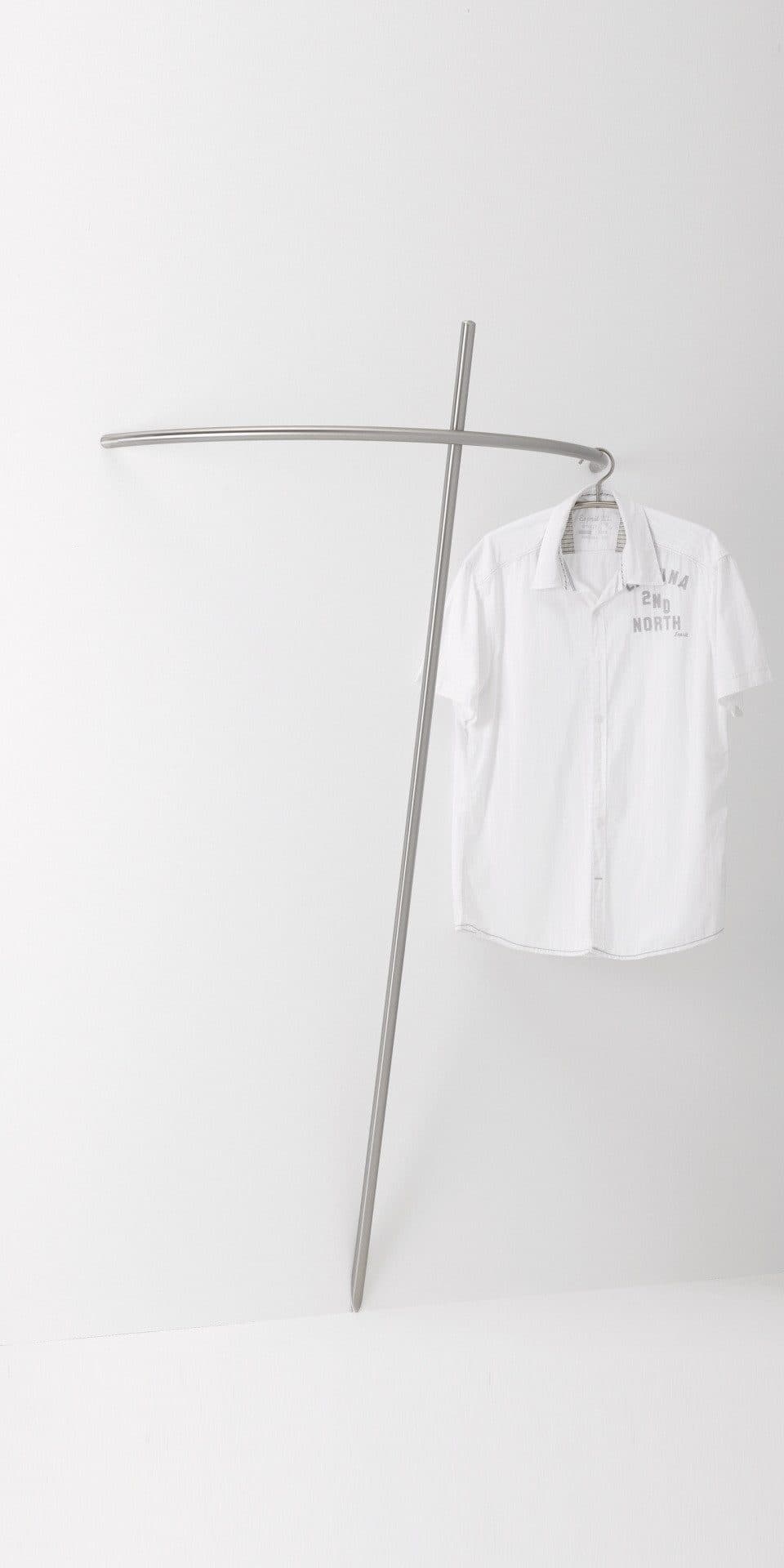 jankurtz Garderobe Brent Edelstahl Silber Modern