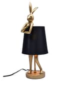 Dekorieren macht glücklich Dekoleuchte Hasenlampe Gold Polyresin Bild 2
