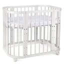 Waldin 5-in-1 Babybett aus Buchenholz mit Matratze Weiß Bild 2