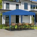 GIHAUVIA Faltpavillon 3x3m Anthrazit Wasserdicht UV-Schutz Bild 2
