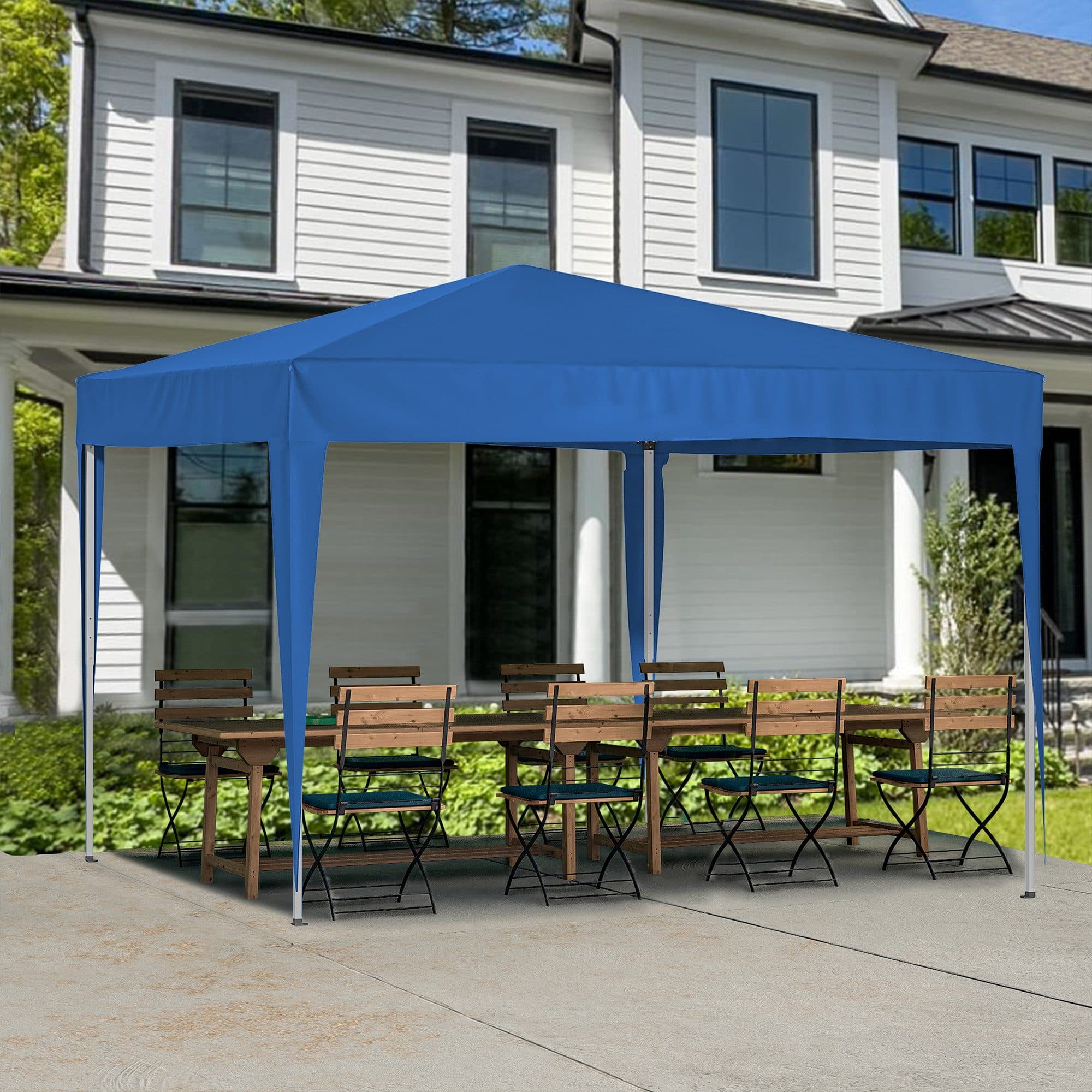 GIHAUVIA Faltpavillon 3x3m Anthrazit Wasserdicht UV-Schutz - Bild 2