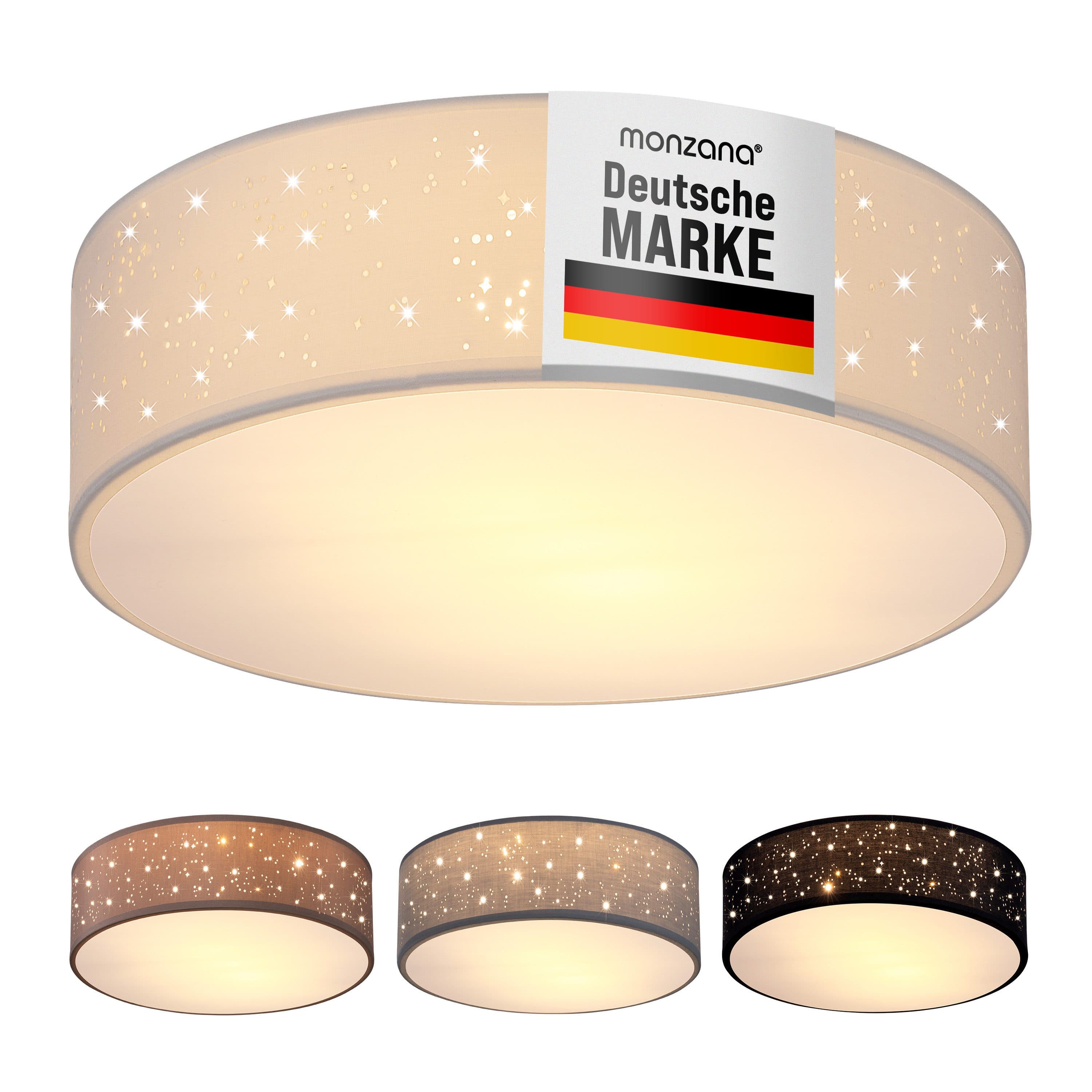 monzana Deckenleuchte Sternenhimmel Weiß 30cm E27 Modern - Bild 2