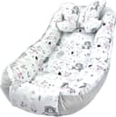 Pamek Bettnestchen Babybett Rosa Doppelseitig mit Schmetterling-Kissen Bild 2
