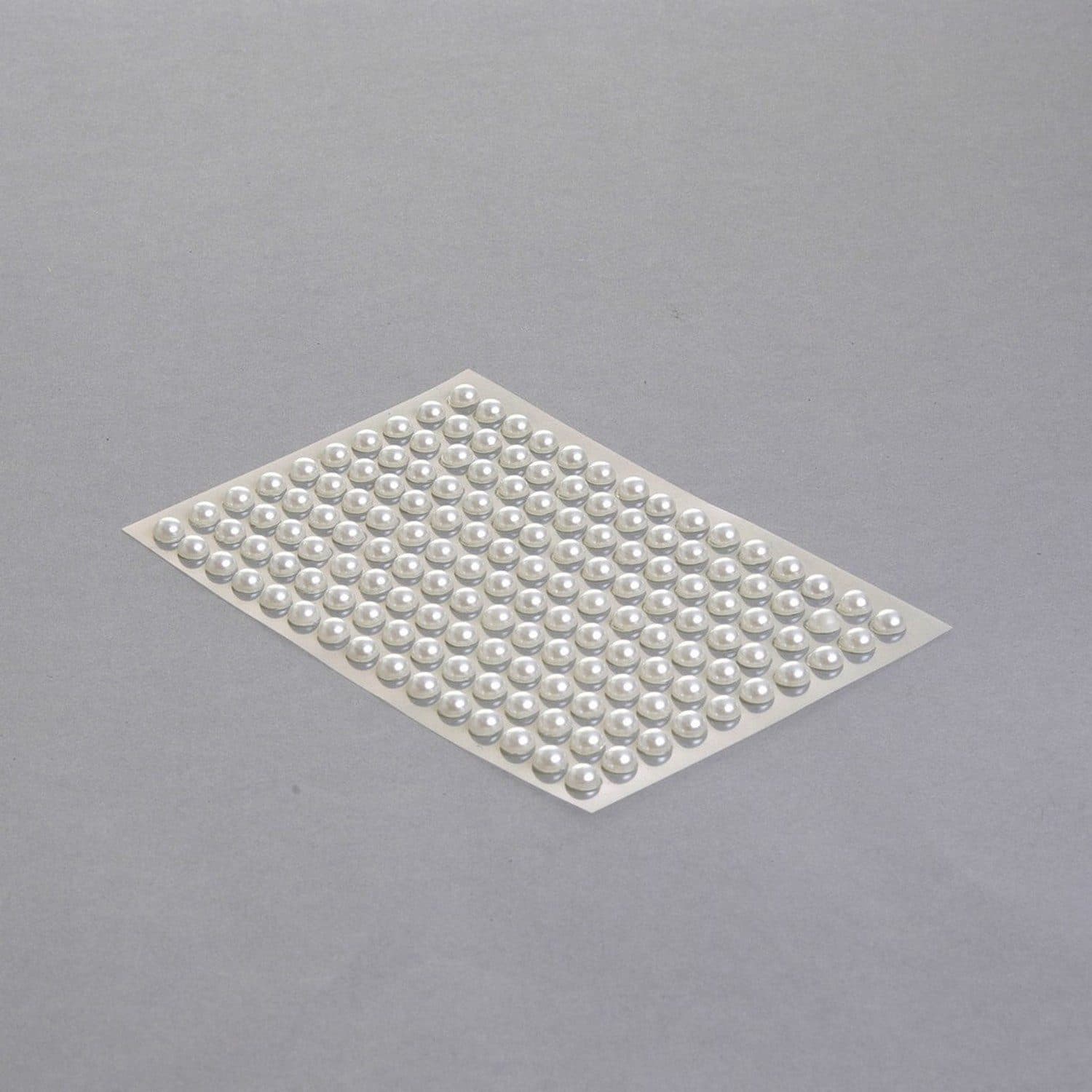 Deko AS Sticker Halbe Perlen Selbstklebend Creme 6mm 150 Stück