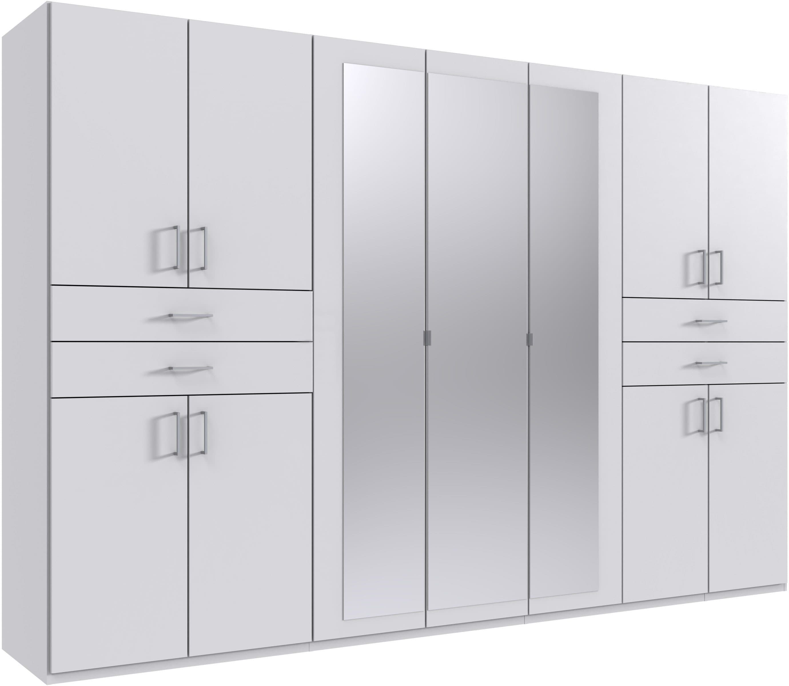 WIMEX Taiga Kleiderschrank mit Spiegel Weiß Modern - Bild 2