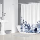 M&W DAS DESIGN Duschvorhang 180x200cm Blumenmuster Bild 2